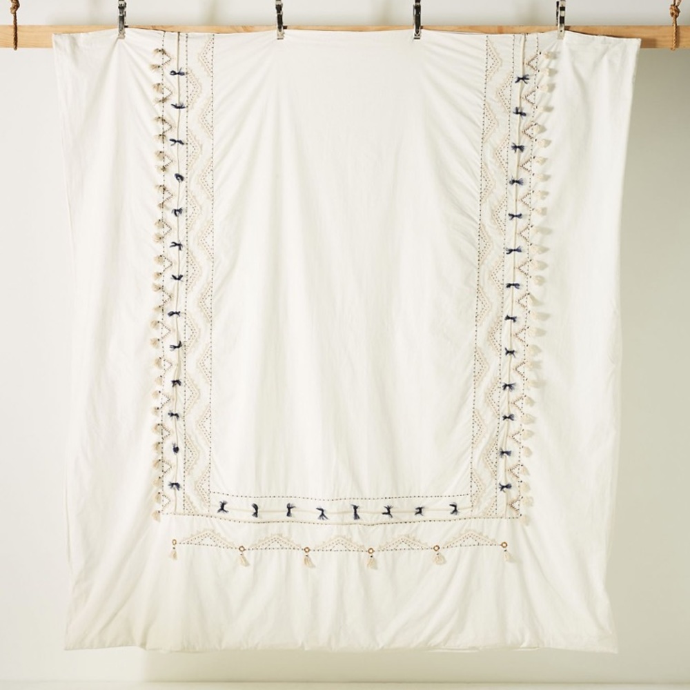 SOLD Anthro Vineet Bahl Embroidered Romula Duvet - Picture 2 of 12